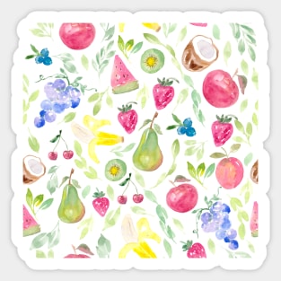 Watercolor Fruits Sticker